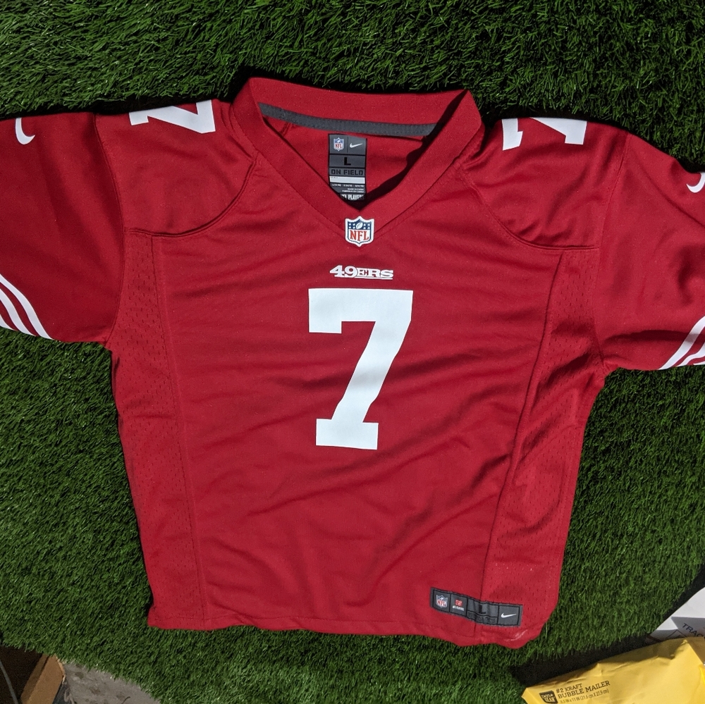 Nike NFL San Francisco 49ers #7 Kaepernick Jersey Size L 14-16 Youth